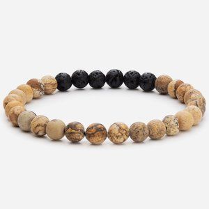 New Vitality Extracts Matte Jasper Diffuser Bracelet